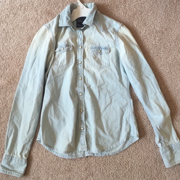 Light-wash denim shirt from American Eagle