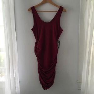 NWT Express rouched bodycon dress