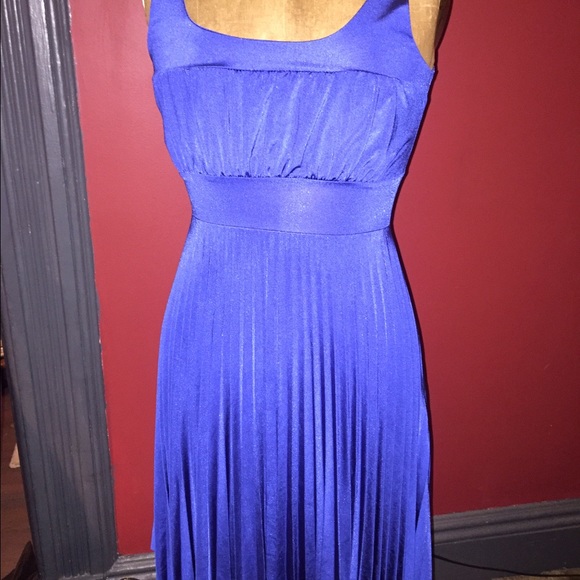 Deep blue pleated sun dress S 🎉🎉sale🎉🎉