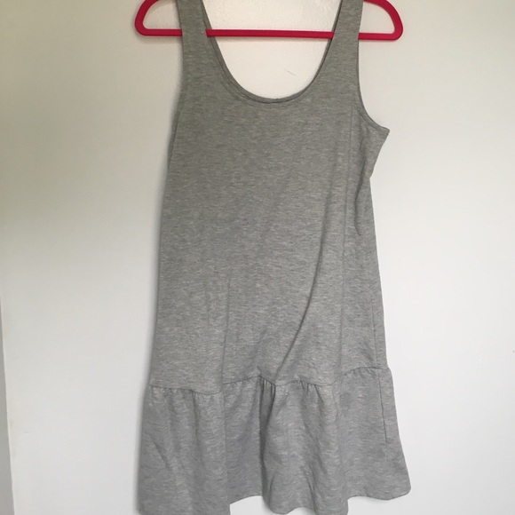 Gray peplum dress