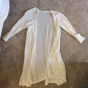 Banana Republic White Cardigan