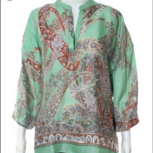 Zara paisley blouse