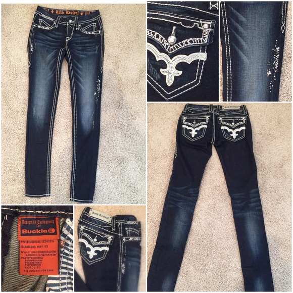 SOLD! Rock Revival BUCKLE EXCLUSIVE "May" Skinny - Picture 3 of 4