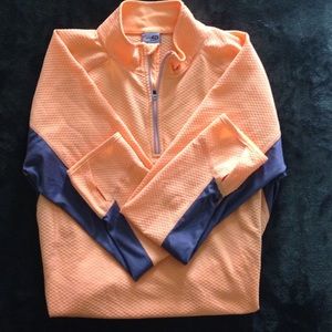 Orange and gray athletic wear