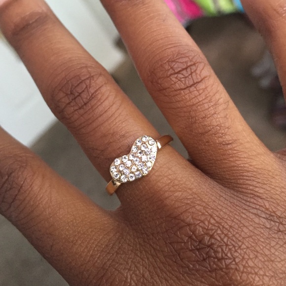 Gold Heart Shaped Ring