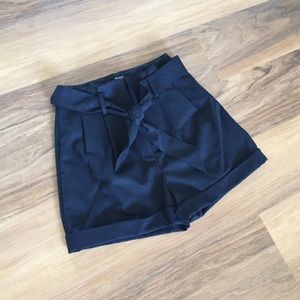 Madewell Black Bow Tie Shorts