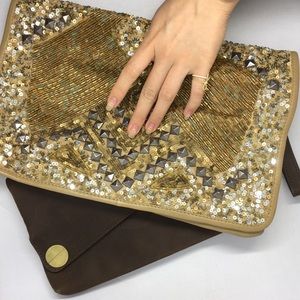 +1 Free TopShop Embellishment Leather Clutch