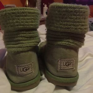 Green Crochet Uggs