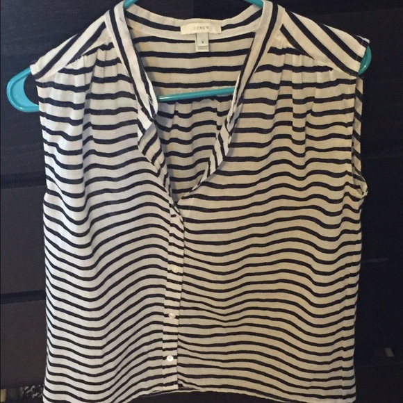 J crew sleeveless blouse