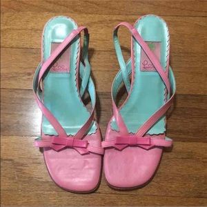 Lilly Pulitzer pink sling back heels🌴