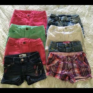 Lot of 8 size 7, 8 & 7/8 Girls shorts