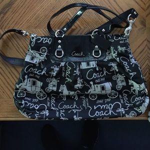 Black coach purse