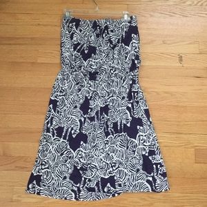 Lilly Pulitzer strapless pull on dress