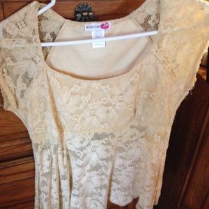 Ivory lace top