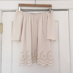 LOFT off the shoulder peasant blouse