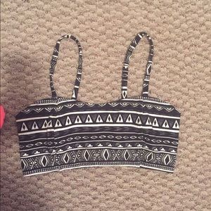 Cute crop top with open back!