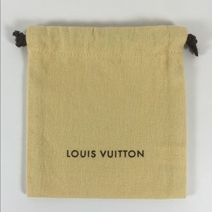 Louis Vuitton drawstring bag for keychains/charms