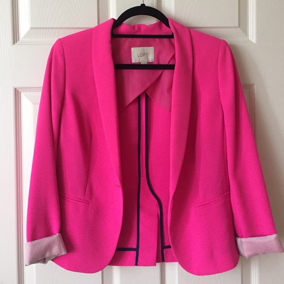 Ann Taylor loft pink blazer