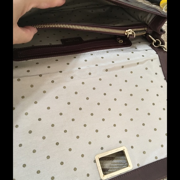 Vintage KATE SPADE burgundy handbag - Picture 3 of 4