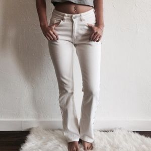 Bebe white jeans
