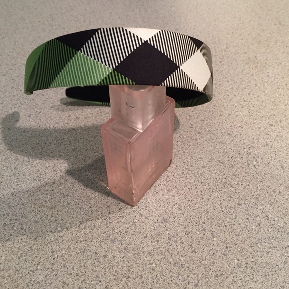 Burberry green check headband