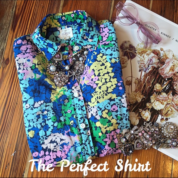 The Perfect Shirt in blue floral