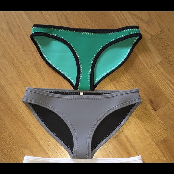 Brand new Neoprene Green bikini bottom XS