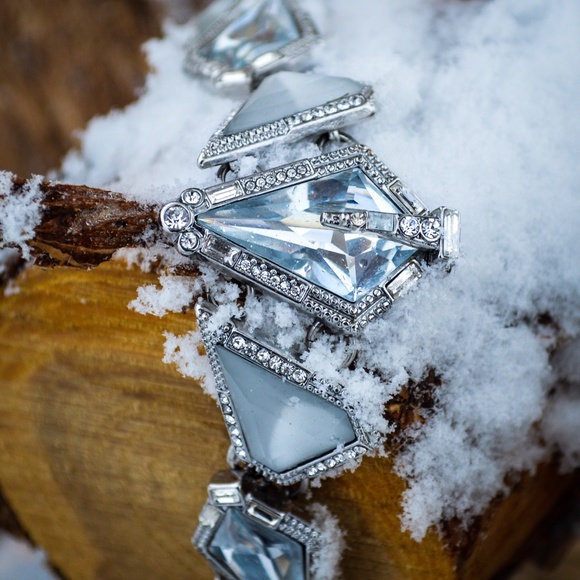 Glacial Edge Statement Bracelet