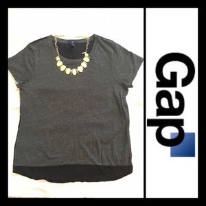 Gray and black shirt