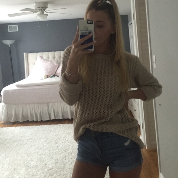 LL basics chunky knit sweater!