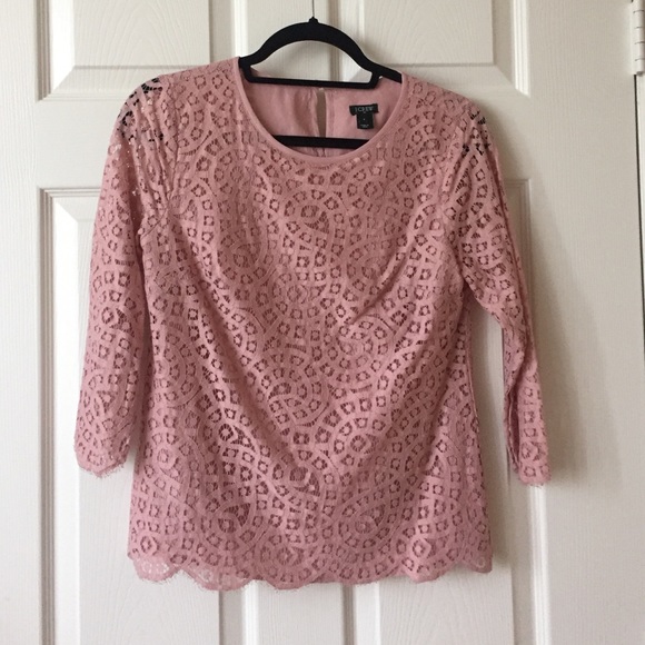 Jcrew factory lace blouse.