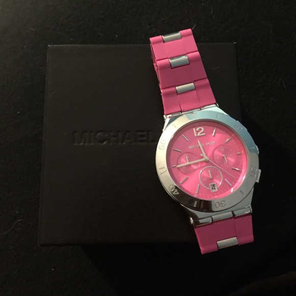 Pink Michael Kors Wyatt watch