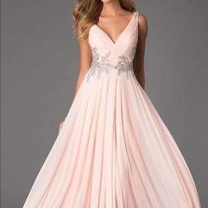 light pink jovani prom dress