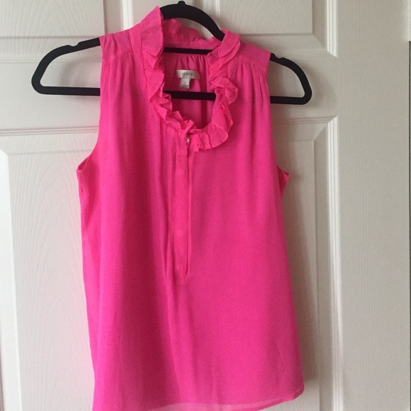 Jcrew pink top.