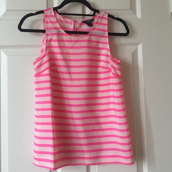 J crew factory pink top.