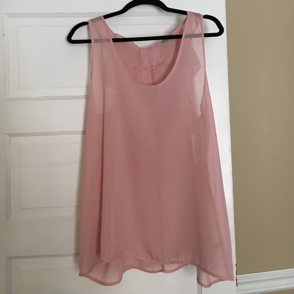 Sheer sleeveless blouse