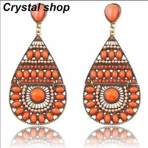 Beautiful Bohemian ethnic style beaded earrings