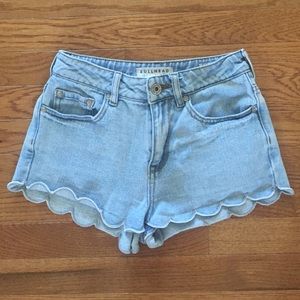 Light Wash High Waisted Shorts