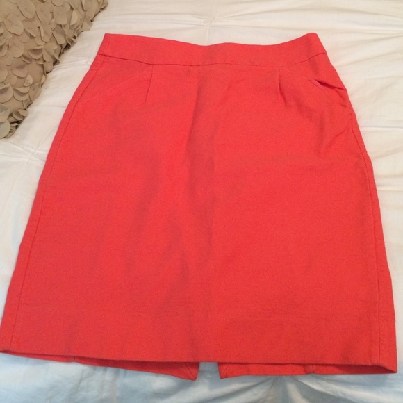 J Crew coral skirt