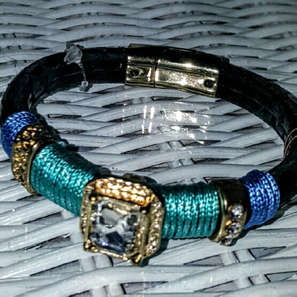 Zevar By Treska  Jewelry - SOLD! Zevar By Treska Leather Bangle Bracelet
