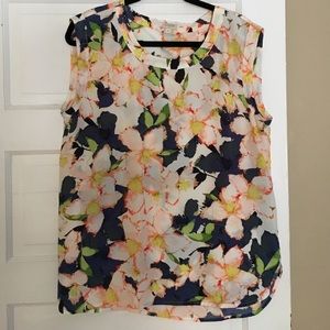 Floral sleeveless top