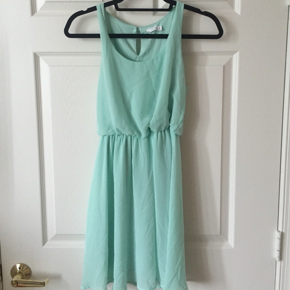 Lush mint dress.