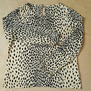 J. Crew Leopard Print Blouse!