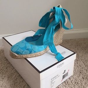 Authentic Coach Monogram Espadrilles