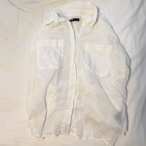 Urban outfitters cropped button up