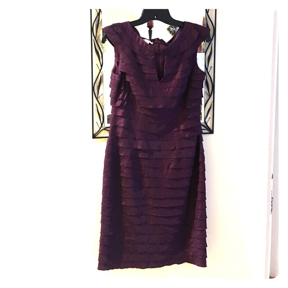 London Times formal dress with pleated design