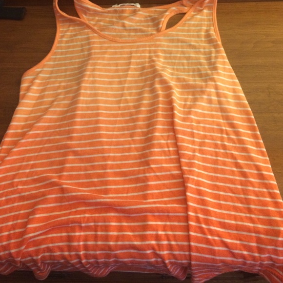 Orange striped ombré tank top- FOREVER 21