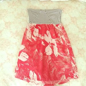 Rocky strapless dress!