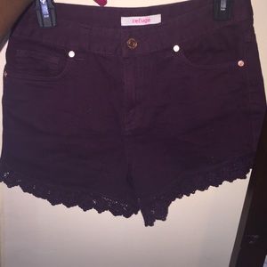 Lace Trimmed Shorts