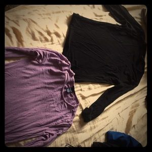 Lot of two gently worn GAP stretch long sleeve top